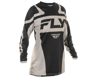 Fly Racing Women's F-16 Jersey (Black/White) - Image 1 of 2