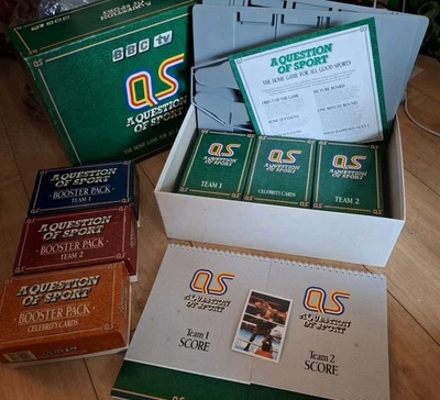 A QUESTION OF SPORT BOARD GAME AND 3 BOOSTER PACKS - RARE - INCLUDES TYSON CARD - Image 1 of 2