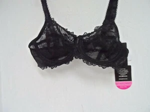 Q-T Intimates Women's 55772 Black Lace Size 34B New!!!! - Picture 1 of 2
