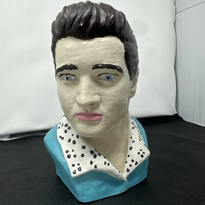 复古 1963 年猫王陶瓷半身像 TR Potter 手绘罕见! — 第 1/4 张图片