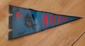 1967 Nikko Japanese Ice Hockey Team Pennant New in Packaging - Picture 1 of 5
