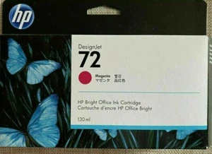 Genuine HP 72 Magenta Ink Cartridge C9372A, DesignJet 130ml NEW SEALED Box - Picture 1 of 3
