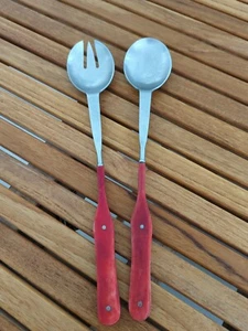 Anthropologie Laine Salad Server Set Bone Handles (discontinued) - Picture 1 of 6