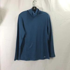 NEW Eastern Mountain EMS Mens Traveler Techwick Turtleneck Pullover Blue Small - Picture 1 of 4