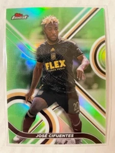 2022 Topps Finest MLS - "Neon Green Refractor" parallel #44 Jose Cifuentes /99 - Picture 1 of 2
