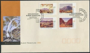 Australia 2002 - Birth Centenary of Albert Namatjira 2002 - Set of 4 SA - FDC - Picture 1 of 1