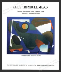 Alice Trumbull Mason Nueva York Galería de Arte Exposición Años 2000 Anuncio Impreso 2008 - Imagen 1 de 1