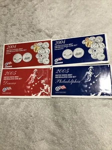 2004 & 2005 US Mint Uncirculated P & D, 44 BU U.S. Coins! - Picture 1 of 2