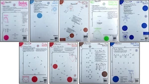 Docrafts Papermania A4 Templates Choose from Heart Handbag Bow Envelope Card etc - Picture 1 of 10