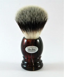 Rasierpinsel Havanna - VEGAN! - Synthetisches Haar Kunsthaar HANS BAIER Germany - Bild 1 von 1