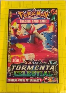 Peru 2019 Panda Pokemon Sol y Luna Tormenta Celestial Trading Card Pack - Picture 1 of 1