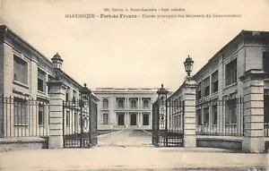 CPA MARTINIQUE FORT DE FRANCE MAIN ENTRANCE OF GOVERNMENT BUILDINGS - Picture 1 of 1