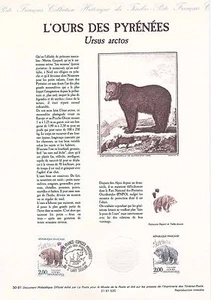Document Philatélique 1er Jour : 30 1991 - L'Ours des Pyrénées - Bild 1 von 1