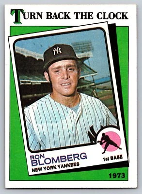 1988 Topps #663 Ron Blomberg New York Yankees - Image 1 of 2