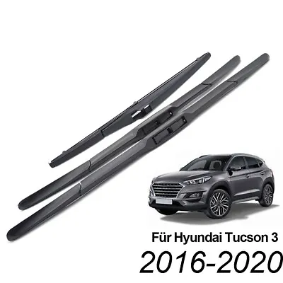 Scheibenwischer Wischerblätter Vorne Hinten Set Für Hyundai Tucson III 2016-2020 • 16.77€