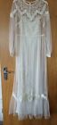 Next Ivory Bridal Wedding Romantic Vintage Boho Style Dress Size Uk 10 Rrp £180 