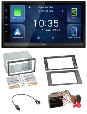 JVC DAB Bluetooth MP3 USB 2DIN Autoradio für Ford Fusion Kuga Transit 05-12 anth - Bild 1 von 4
