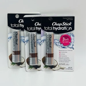 3 ChapStick Coconut Hydration Total Hydration 3 in 1 Lip Care 0.12 oz New - Picture 1 of 2