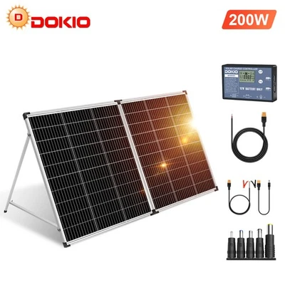 200W Kit pannello solare portatile Solar Suitcase per 12V batterie giardino  - Bild 1 von 4