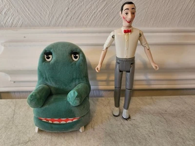 VINTAGE PEE WEE HERMAN PLAYHOUSE FIGURE & CHAIRRY CHAIR - Image 1 of 4
