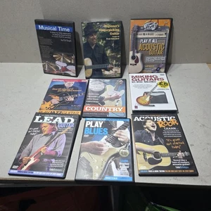 JOBLOTS OF 9 MIXES GUITAR LEARNING DVD  - Picture 1 of 6