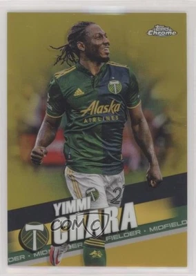 2022 Topps Chrome MLS Gold Refractor /50 Yimmi Chara #164 - Image 1 of 2