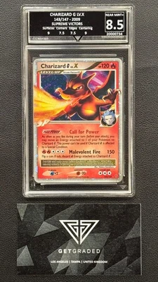 GG 8.5 Charizard lv. X 173 Supreme Victors 2009 GetGraded Mint not psa 9 - Image 1 of 2