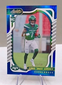 AHMAD "SAUCE" GARDNER 2022 PANINI 33/50 ROOKIE CARD NY JETS RC - Bild 1 von 3