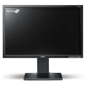 Acer B223w 22 " 16: 10 Monitor LCD Écran DVI VGA Vesa Affichage Com Remis à Neuf - Picture 1 of 8