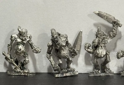 Warhammer Chaos Plaguebearers of Nurgle conjunto de 8 miniaturas metálicas vintage fuera de existencia Foto 1 de 3