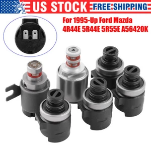Transmission Shift Solenoid Kit 5R55E 4R44E 6Pcs For Ford Ranger Explorer Mazda - Picture 1 of 8