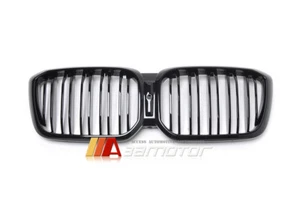 Rejilla delantera de doble listón negra brillante para BMW G01 X3 / G02 X4 LCI 2022-2023 - Imagen 1 de 4