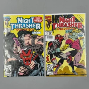 Night Thrasher Lot Of 2 Comic Books Four Control #2 & #3 Marvel Comics - Picture 1 of 3