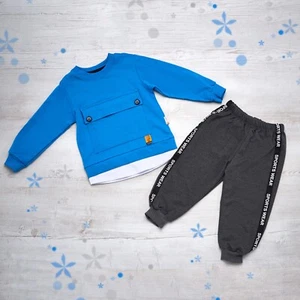 Trainingsanzug 2-teiliges Set für Jungen Sweatshirt und Hose Outfit Sportbekleidung FR9162 - Bild 1 von 3