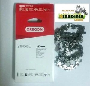 OREGON CATENA CONFEZIONATA 3/8" LP Spessore 1.3mm (050") 40 Maglie 91P040E - Foto 1 di 1