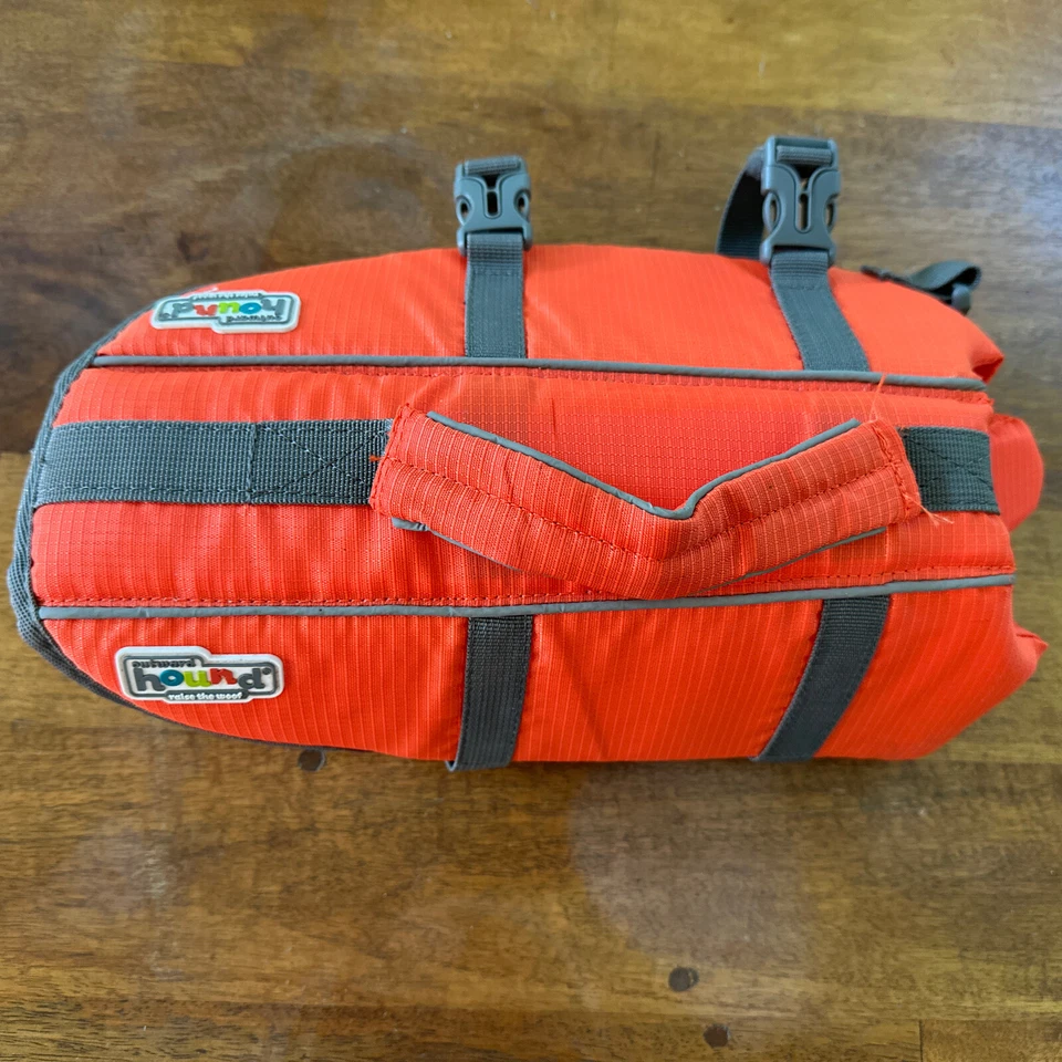 Outward Hound Granby Splash Dog Life Jacket Float safety orange small 15-30 lbs - Image 1 of 4