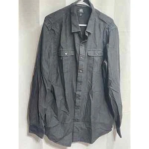 Camicia manica lunga con bottoni Rock and Republic taglia XXL nera - Foto 1 di 4