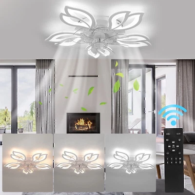 360° Rotatable with Bulb Ceiling With Control Light Fan Light, LED Remote Fan - Image 1 of 4