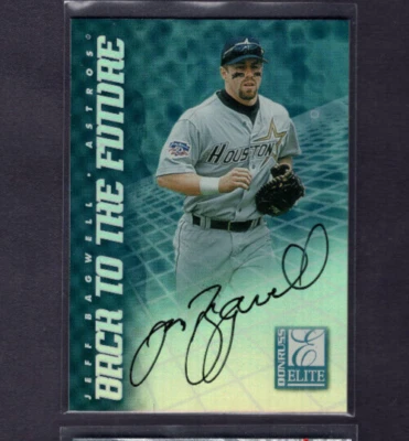 1998 DONRUSS ELITE BACK TO FUTURE DUAL AUTO #2 TODD HELTON/JEFF BAGWELL SP #/100 - Image 1 of 2