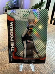 2021 Topps Chrome F1 Esteban Ocon Path To The Podium Refractor Apline F1 Team - Picture 1 of 2