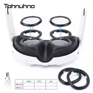 Myopia Anti-Blue Anti-Glare Glasses Magnetic Eyeglass Frame VR Prescription Lens - Picture 1 of 40