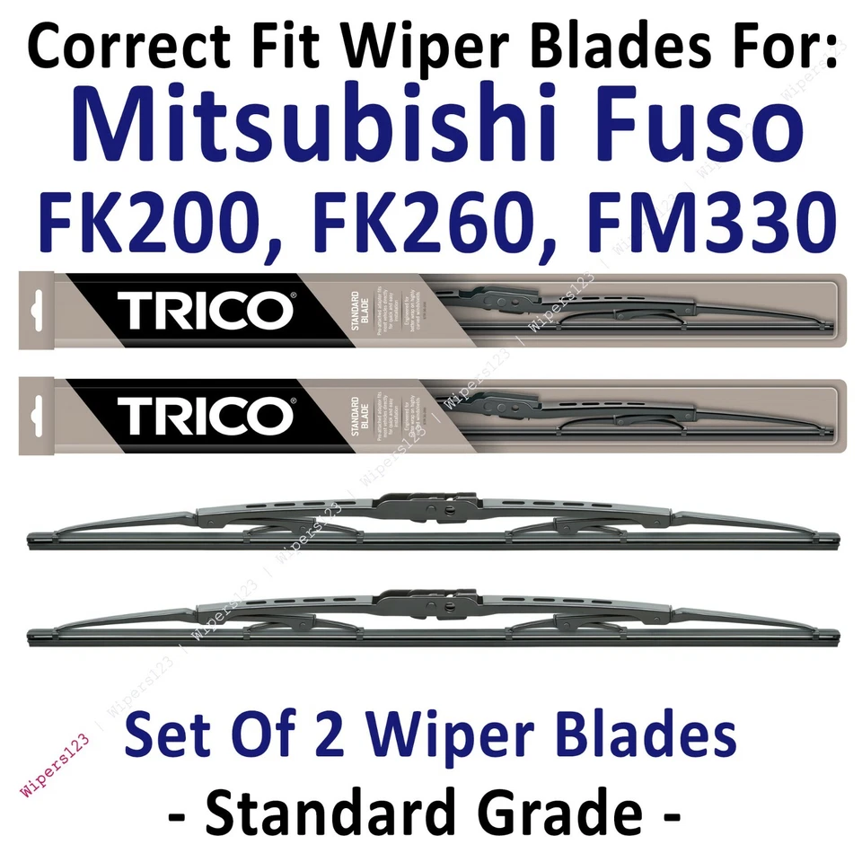 Wipers 2pk Standard - fit 2008-2011 Mitsubishi Fuso FK200 FK260 FM330 - 30260x2 - Image 1 of 1