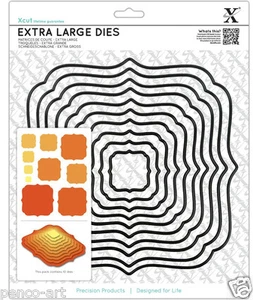 Xcut Extra large 10pc nesting die set square parenthesis - Picture 1 of 1