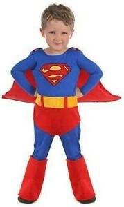 Boys Superman Cuddly Superhero Costume Baby Toddler Film Fancy Dress Outfit 5077