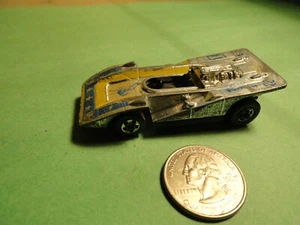 1973 HOT WHEELS SILVER-BLUE-YELLOW FORMULA RACE CAR PLAYED WITH CONDITION  - Picture 1 of 6