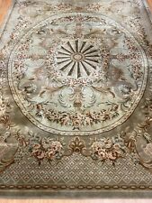 8'10" x 11'7" Chinese Savonnerie Aubusson Oriental Rug - Hand Made - 100% Wool