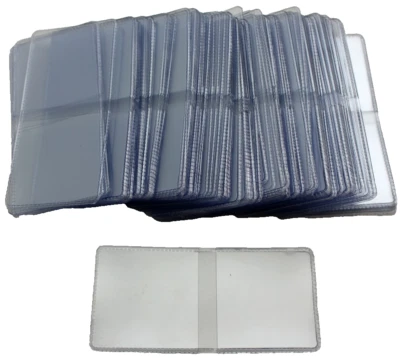 100 Archival Vinyl 2x2 Coin Flips - Round Corner - Double Pocket - Non-PVC - Image 1 of 3