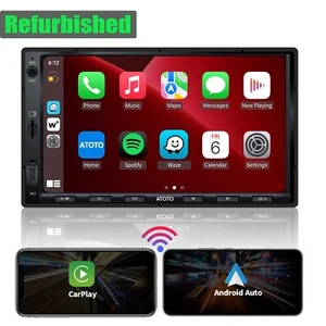 Radio de coche ATOTO F7 7" Bluetooth FM/AM GPS inalámbrico CarPlay y Android automático - Imagen 1 de 12