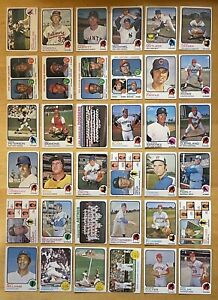 1973 Topps Baseball Lot Of 36 With Stars & Rookies VG-EX