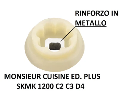 Giunto metallo per Silvercrest Monsieur Cuisine Edition Plus SKMK 1200 C2 C3 D4 - Immagine 1 di 4